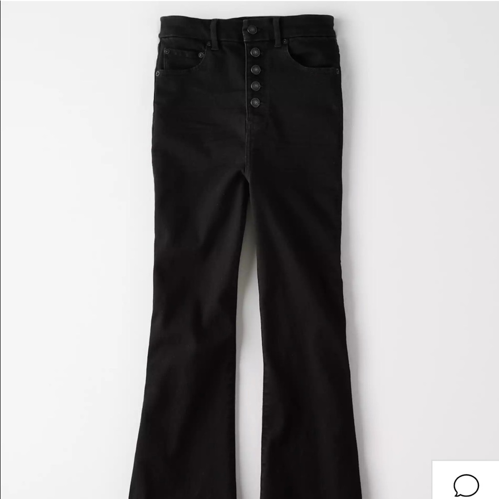 AE Curvy Highest Waist Flare Jean - Black